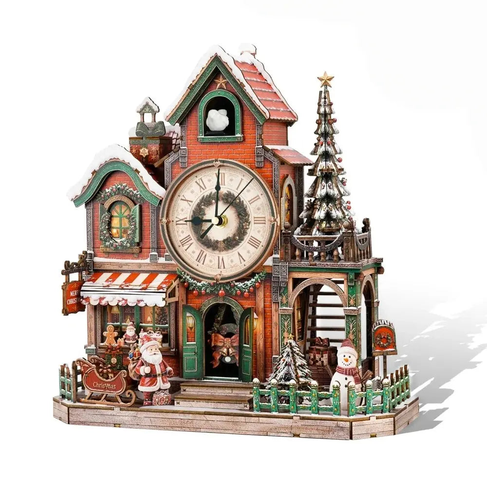 Joyful Christmas 3D Wooden Cuckoo Clock Puzzle MISS IRON