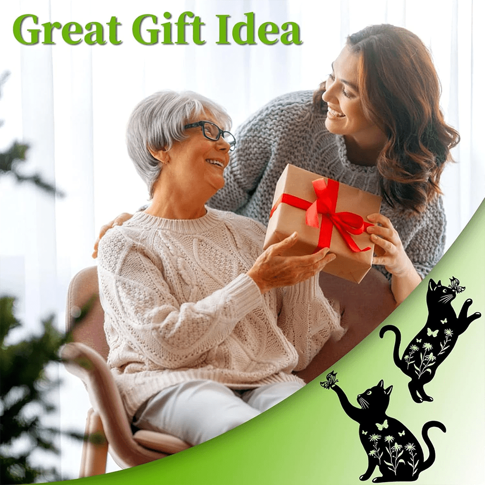 Cat Garden Decor Metal Stake - MISSIRON