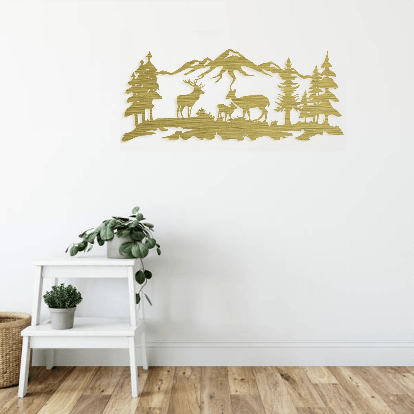 Deer Grazing - Metal Wall Art - MISSIRON