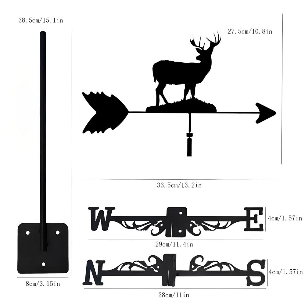 Deer Stainless Steel Weathervane - MISSIRON
