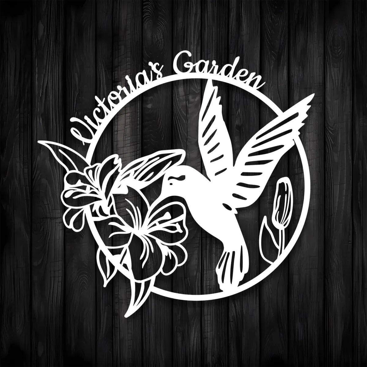 Hummingbird Metal Garden Sign Decor - MISSIRON