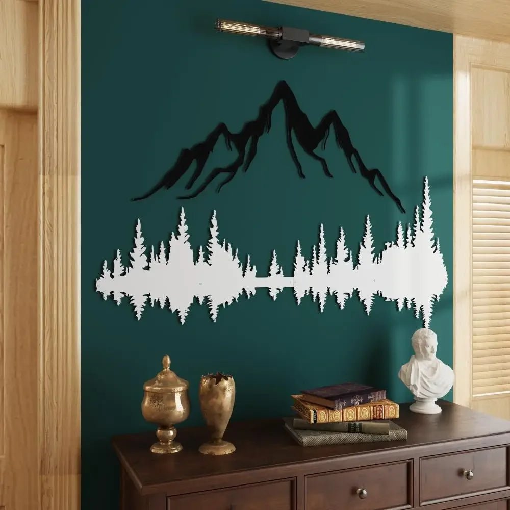 Mountain and Forest Metal Wall Art - MISSIRON