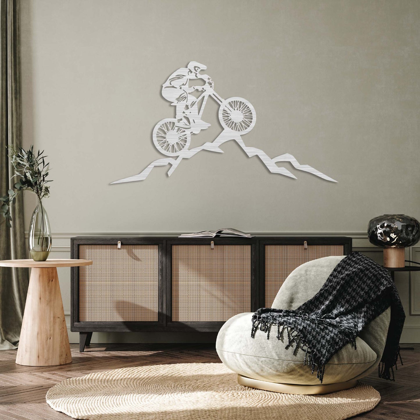 Mountain Biker - Metal Wall Art - MISSIRON