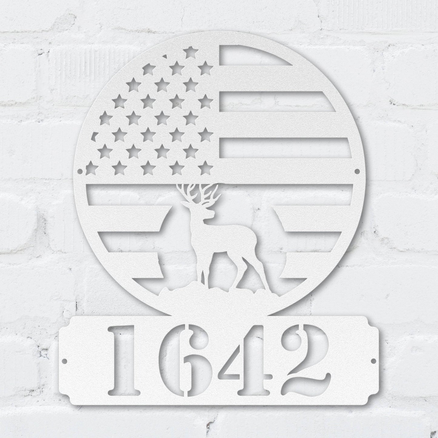 Patriot Deer Address Sign - MISSIRON