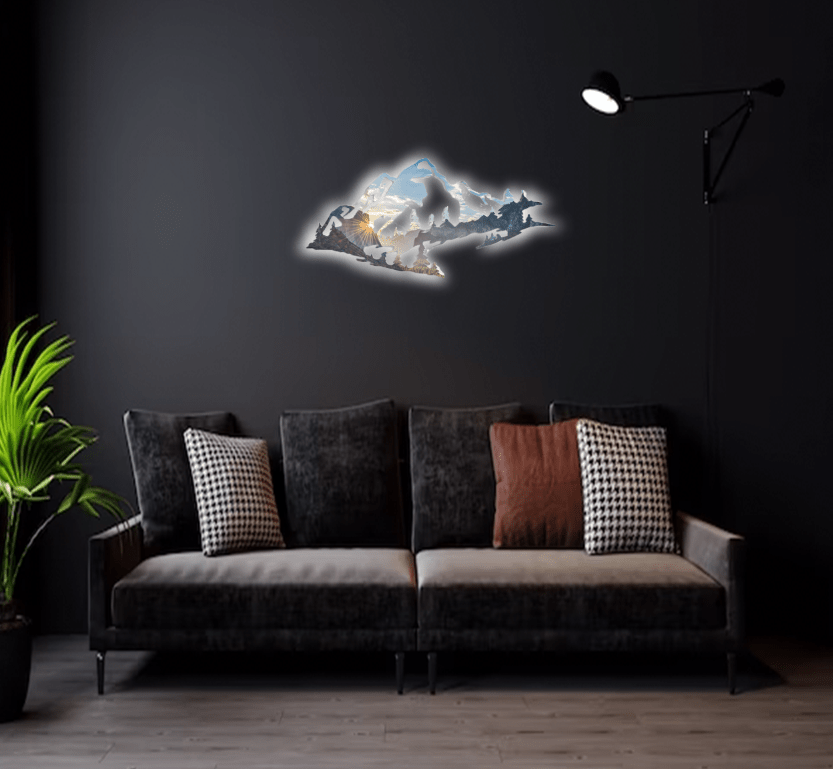 Yosemite Mountain Range View - Metal Wall Art - MISSIRON