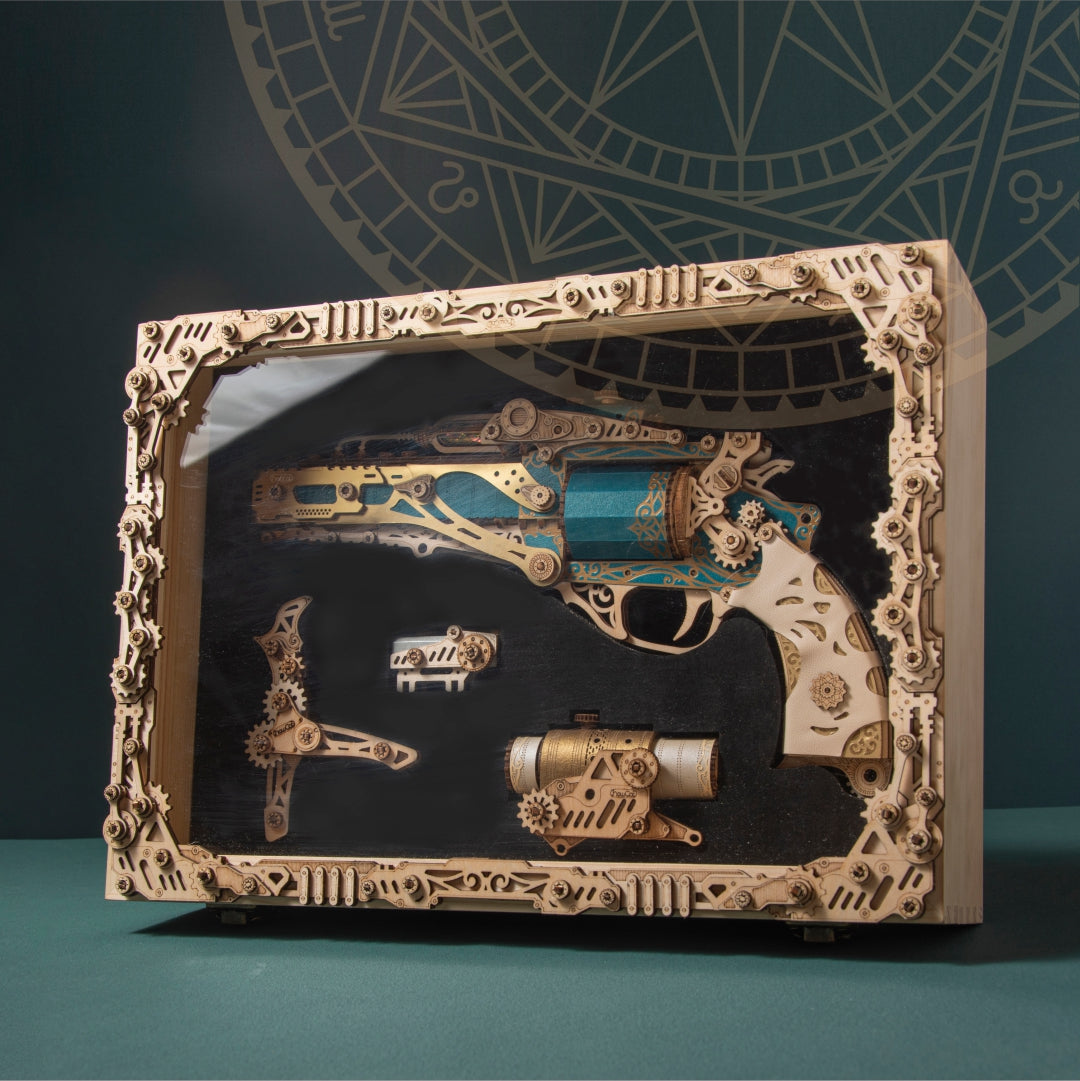 Steam Revolver 3D Wooden Puzzle