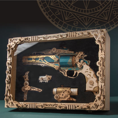 Steam Revolver 3D Wooden Puzzle