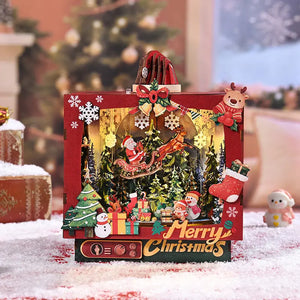 ROKRGEEK CHRISTMAS TRIPLE SCENE DIY BOOK NOOK KIT Rokrgeek