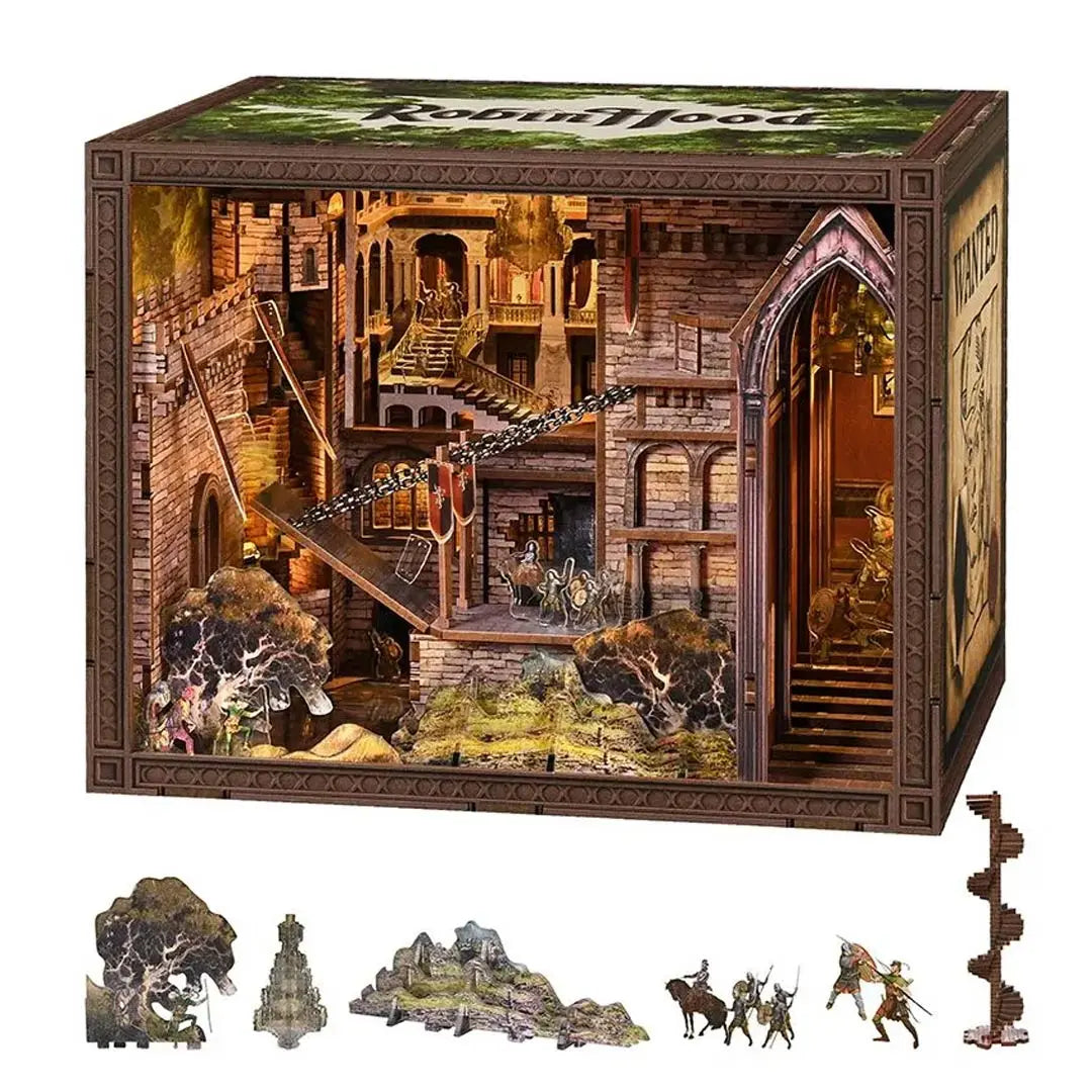 Robin Hood – The Castle’s Escape Max DIY Book Nook Kit Fifijoy