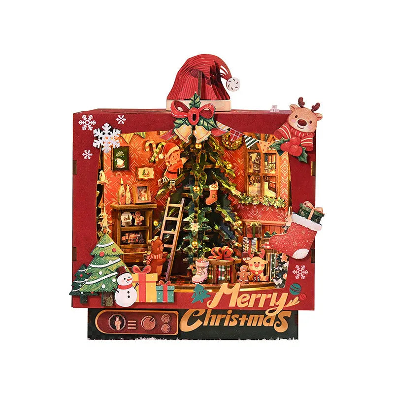 ROKRGEEK CHRISTMAS TRIPLE SCENE DIY BOOK NOOK KIT Rokrgeek