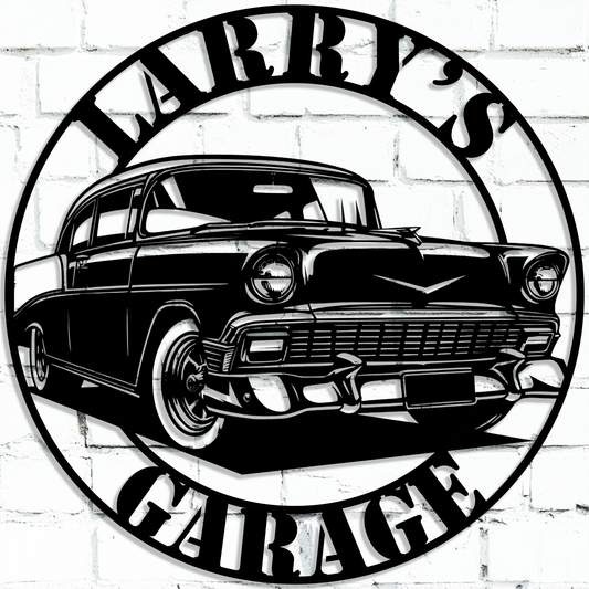 1956 Chevrolet Bel Air Metal Sign - MISSIRON