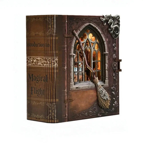 Wizard Flying Academy Book Nook Kit MISS IRON