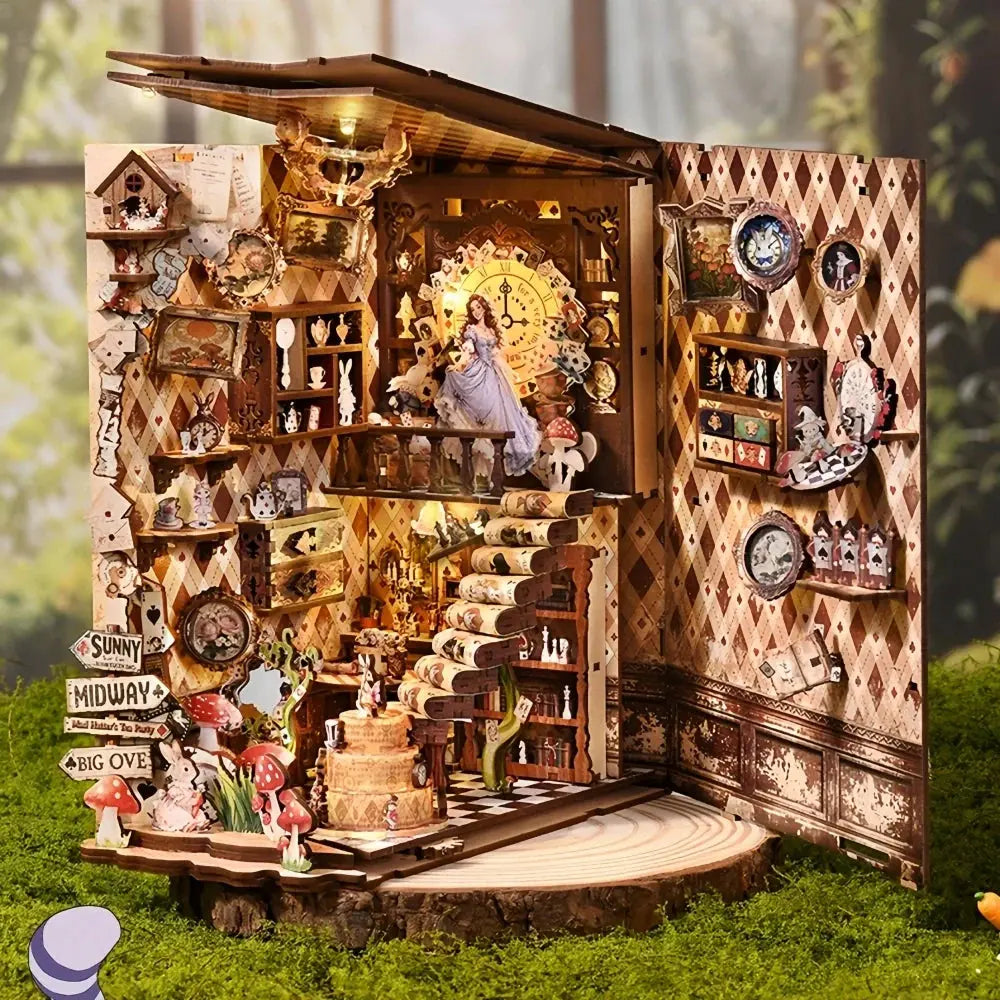 Alice in Wonderland Book Nook Kit MISS IRON
