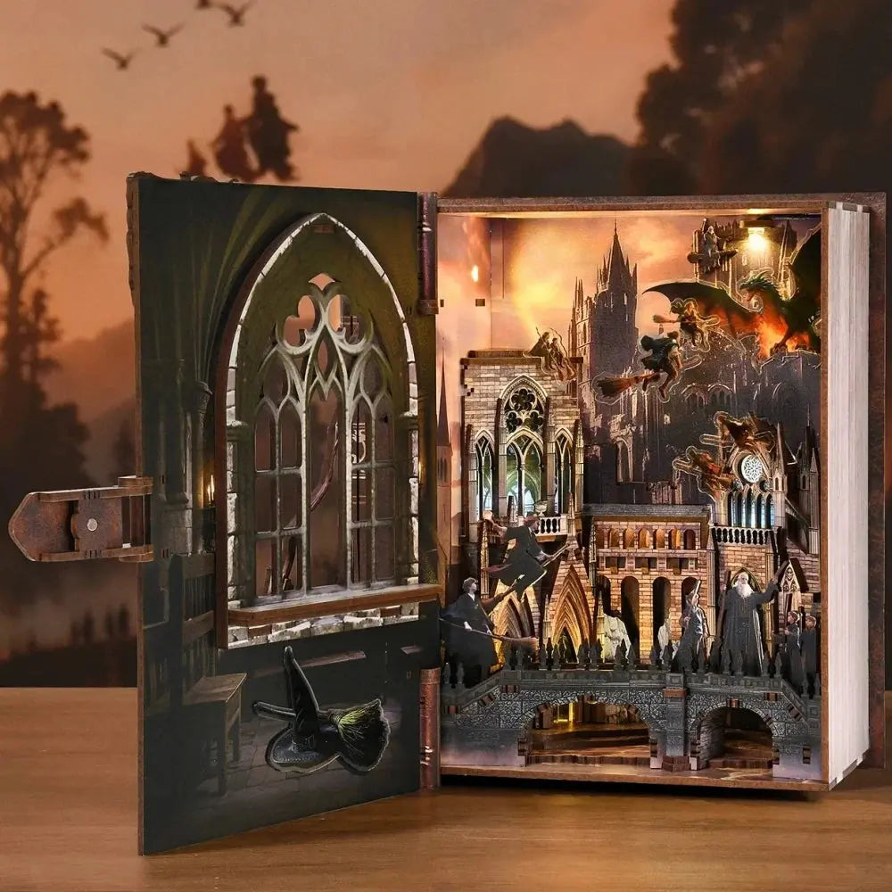 Wizard Flying Academy Book Nook Kit MISS IRON