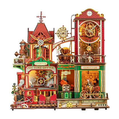 Rokrgeek Joey Time Post Office 3D Wooden Puzzle Rokrgeek