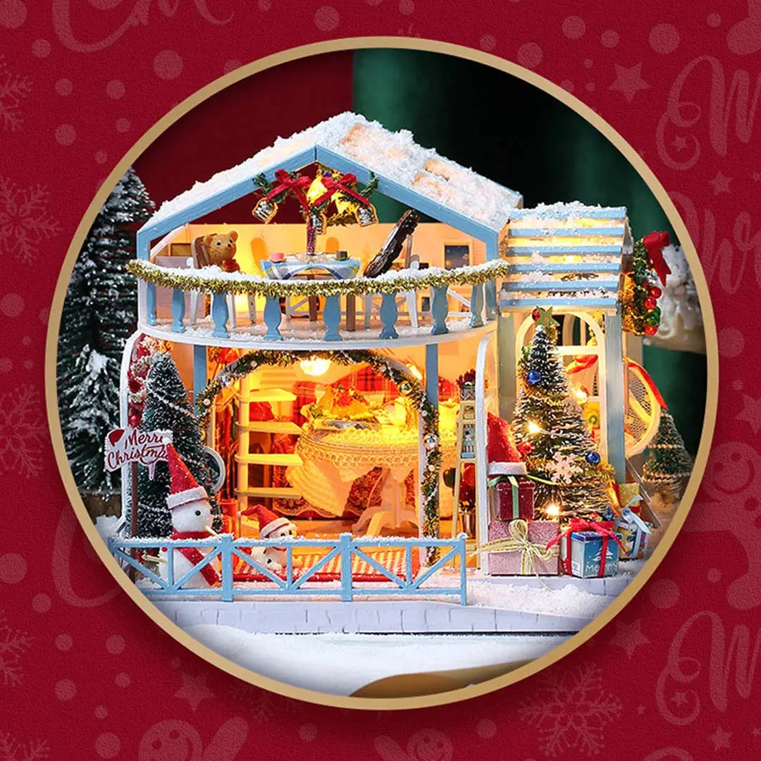 Christmas Night DIY Miniature House Kit MISS IRON