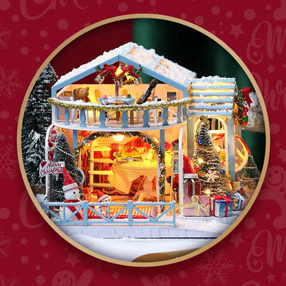 Christmas Night DIY Miniature House Kit MISS IRON