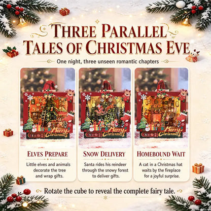 ROKRGEEK CHRISTMAS TRIPLE SCENE DIY BOOK NOOK KIT Rokrgeek