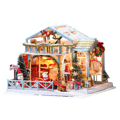 Christmas Night DIY Miniature House Kit MISS IRON