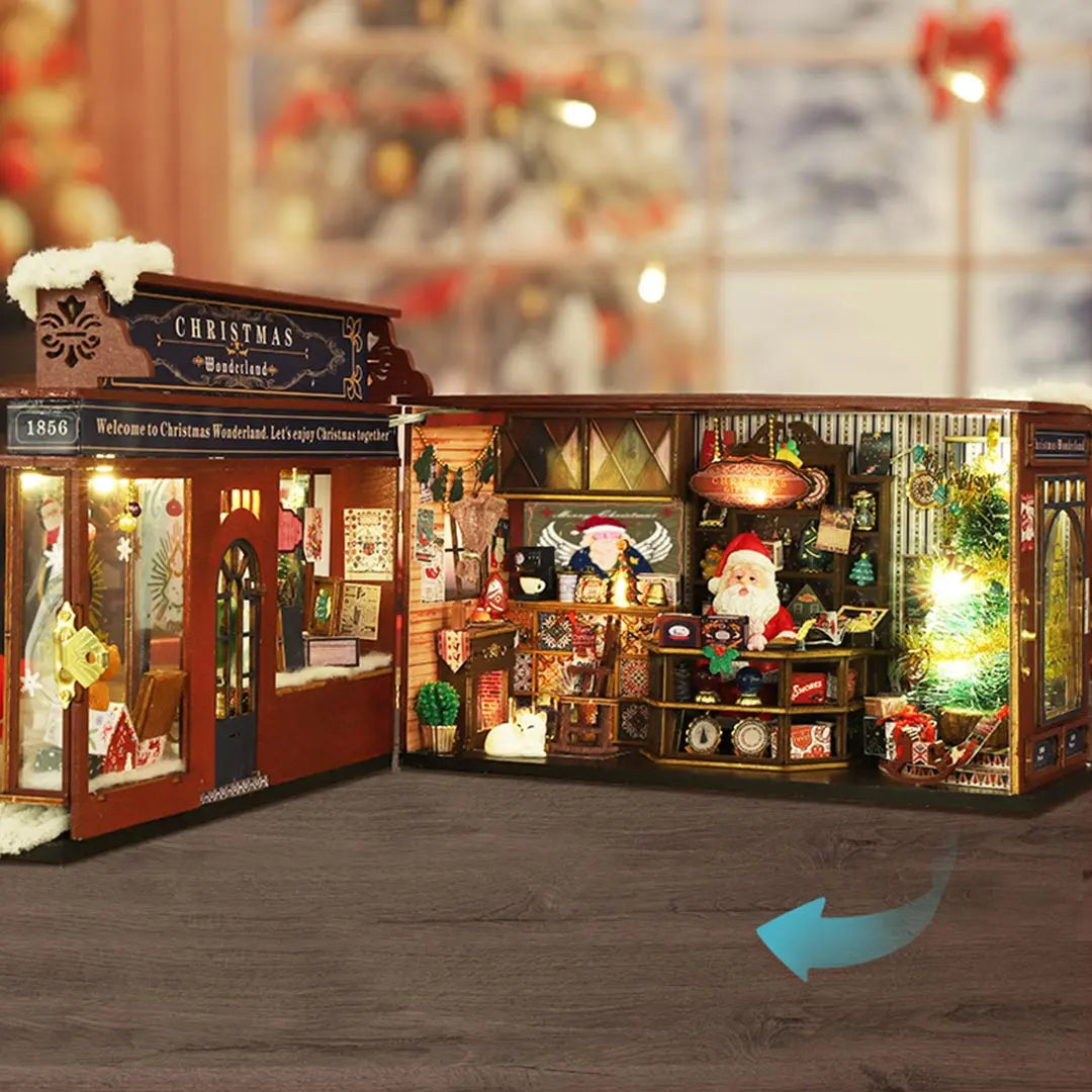 Christmas Wonderland DIY Miniature Dollhouse Kit MISS IRON
