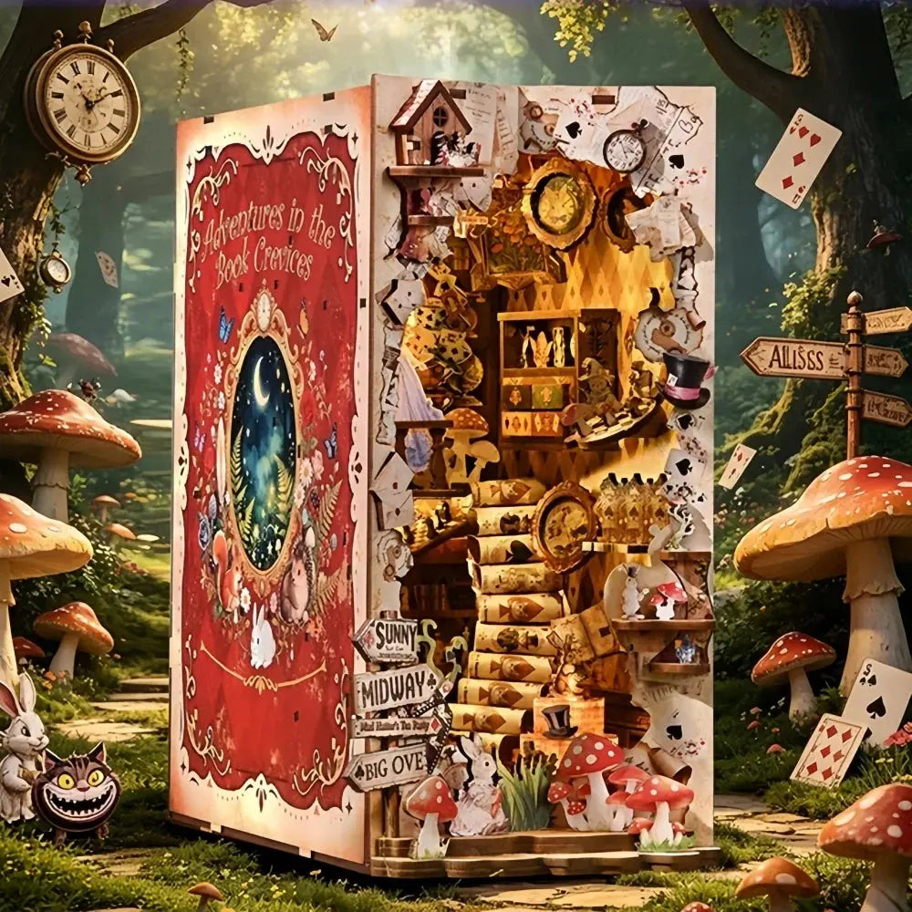 Alice in Wonderland Book Nook Kit MISS IRON