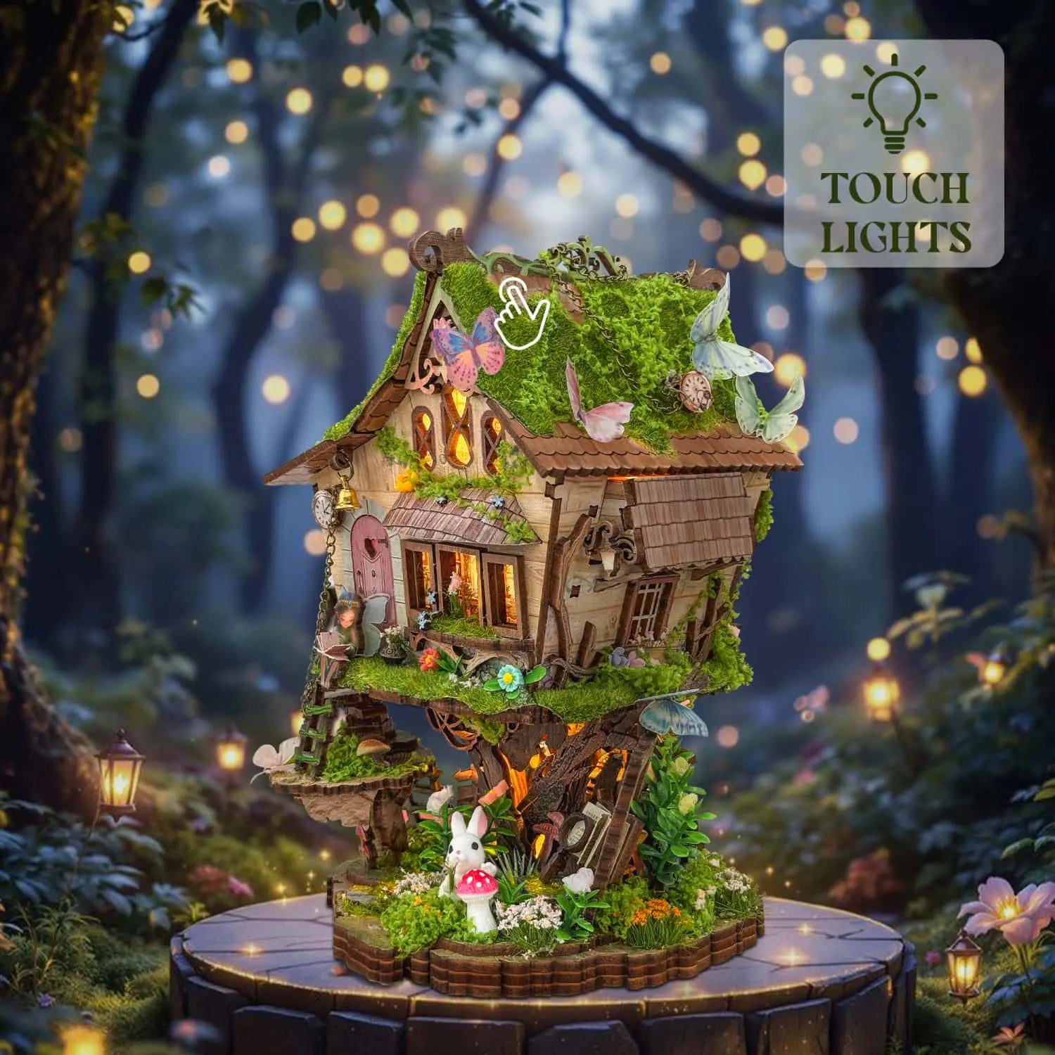 Ugeargeek Enchanted Elf Tree Cabin Building Set Ugeargeek