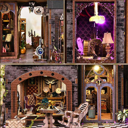 Magic Castle DIY Miniature Dollhouse Kit Fifijoy