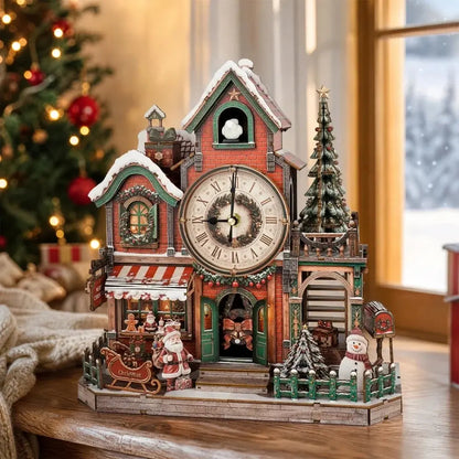 Joyful Christmas 3D Wooden Cuckoo Clock Puzzle MISS IRON