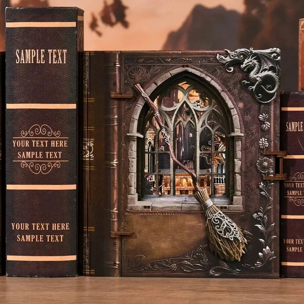 Wizard Flying Academy Book Nook Kit MISS IRON