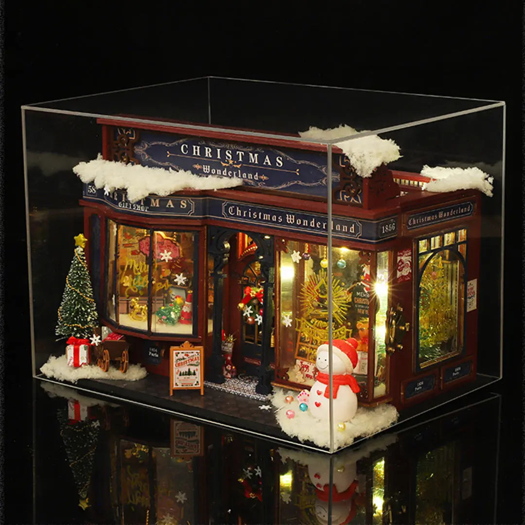 Christmas Wonderland DIY Miniature Dollhouse Kit MISS IRON