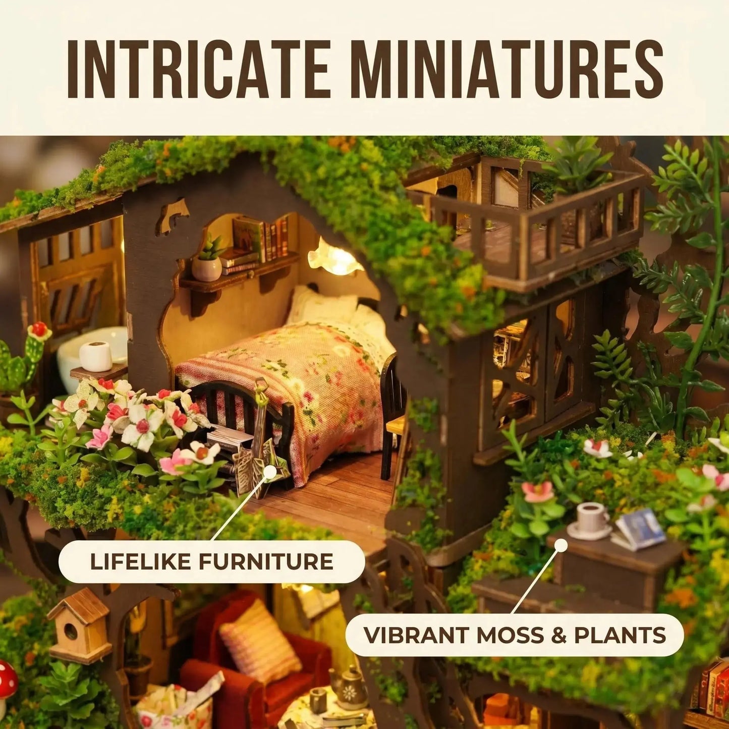 Time Treehouse DIY Miniature Kit MISS IRON