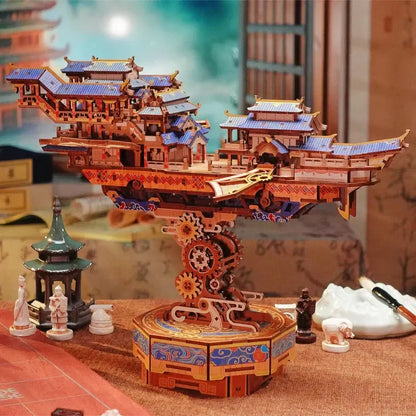 Rokrgeek Wind Voyager 3D Wooden Puzzle Rokr Geek