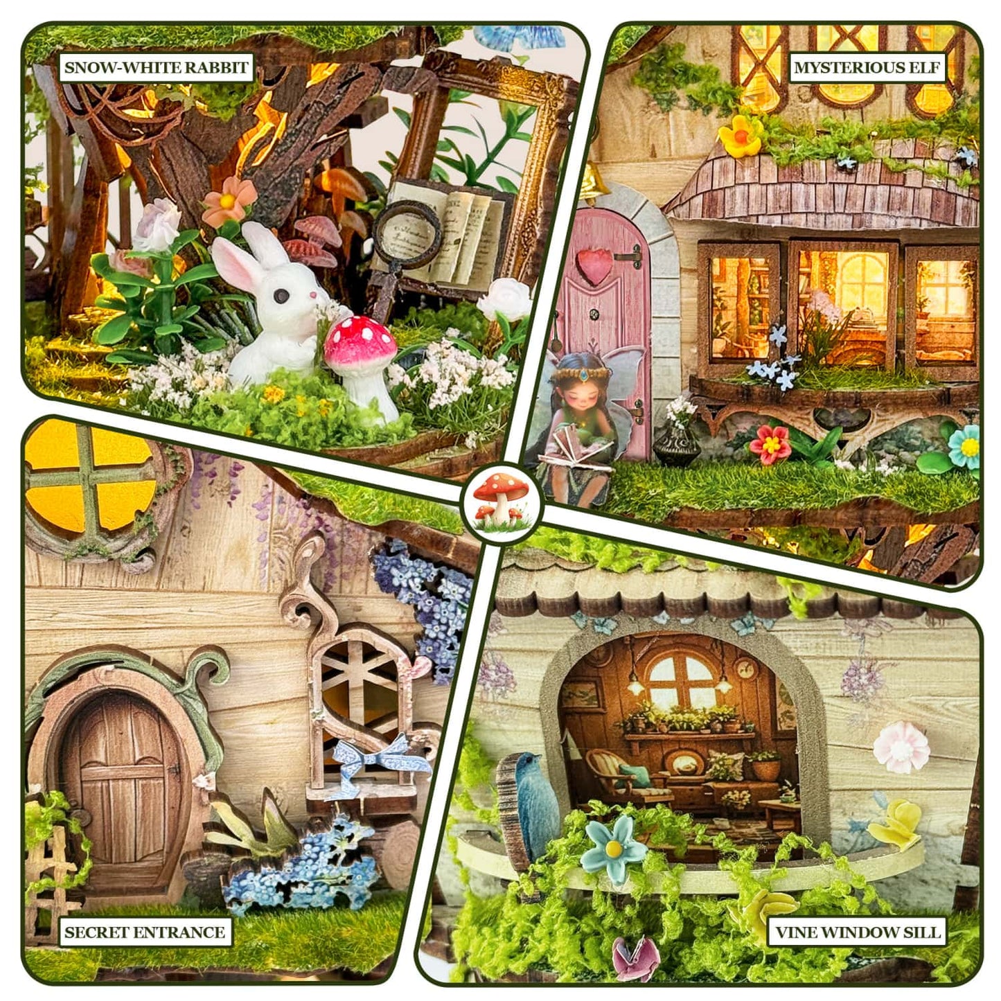 Ugeargeek Enchanted Elf Tree Cabin Building Set Ugeargeek
