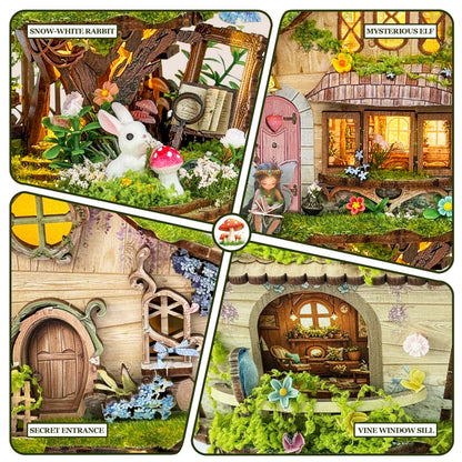 Ugeargeek Enchanted Elf Tree Cabin Building Set Ugeargeek