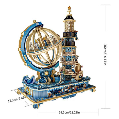 Ugeargeek Ocean Symphony: Musical Globe & Lighthouse Ugeargeek
