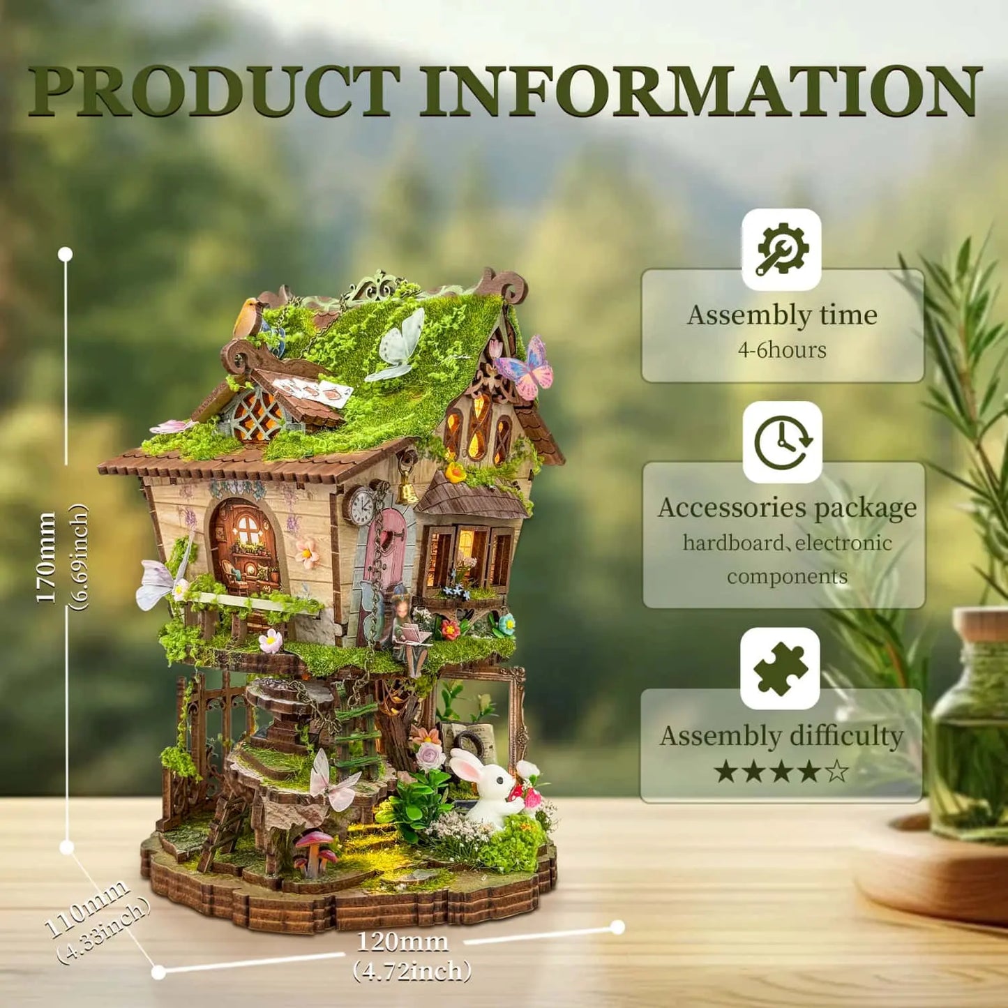 Ugeargeek Enchanted Elf Tree Cabin Building Set Ugeargeek