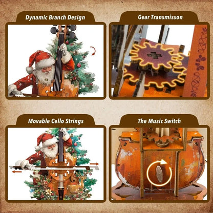 Christmas Cello Music Box MISS IRON