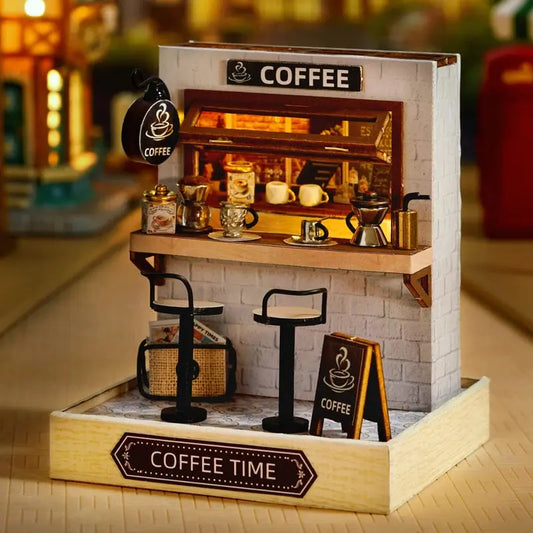 Coffee Counter DIY Miniature Kit MISS IRON
