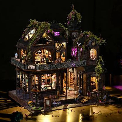 Magic Castle DIY Miniature Dollhouse Kit Fifijoy
