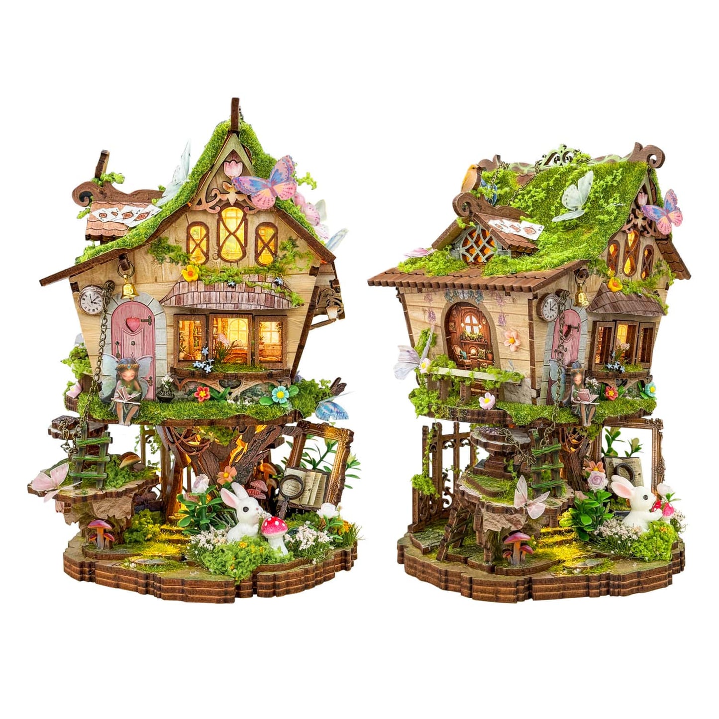 Ugeargeek Enchanted Elf Tree Cabin Building Set Ugeargeek