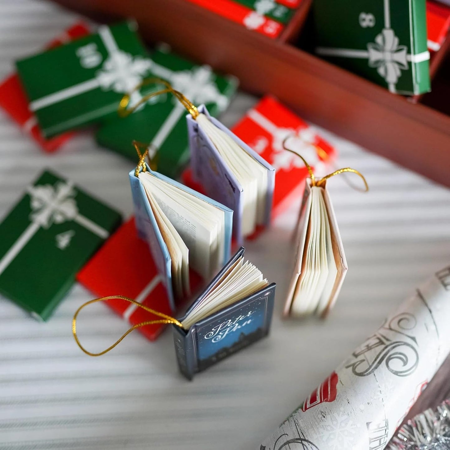 Mini Book Ornament Advent Calendar