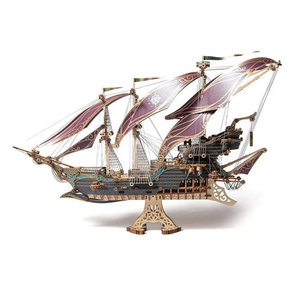 Future Pirate Ship 3D Wooden Puzzle - MISSIRON