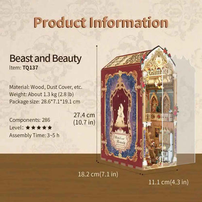 Beauty and The Beast Book Nook MISS IRON