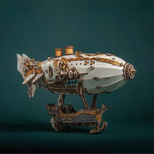 Steampunk Airships 3D Wooden Puzzle MISS IRON