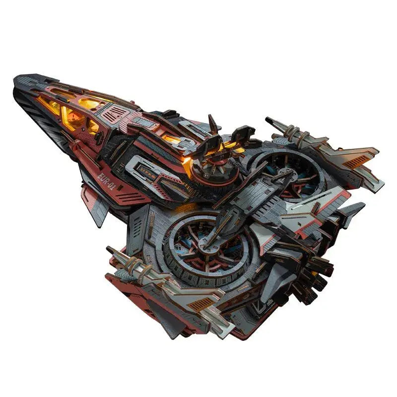 Ugeargeek Explorer 01 Cyberpunk Sci-Fi Spaceship 3D Wooden Puzzle Ugeargeek