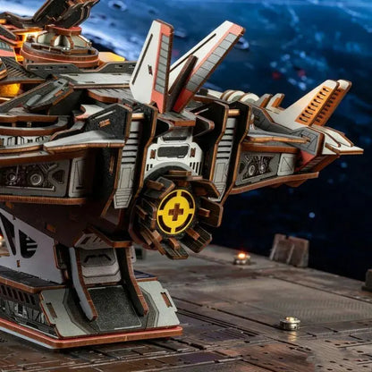 Ugeargeek Explorer 01 Cyberpunk Sci-Fi Spaceship 3D Wooden Puzzle Ugeargeek