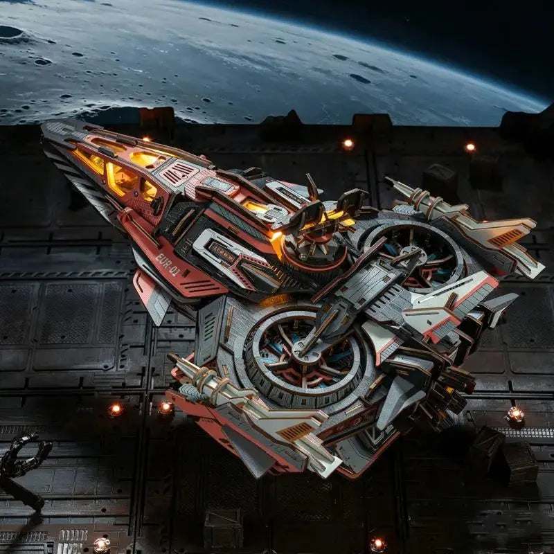Ugeargeek Explorer 01 Cyberpunk Sci-Fi Spaceship 3D Wooden Puzzle Ugeargeek