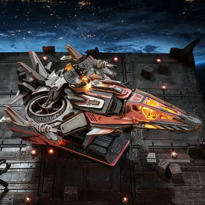 Ugeargeek Explorer 01 Cyberpunk Sci-Fi Spaceship 3D Wooden Puzzle Ugeargeek