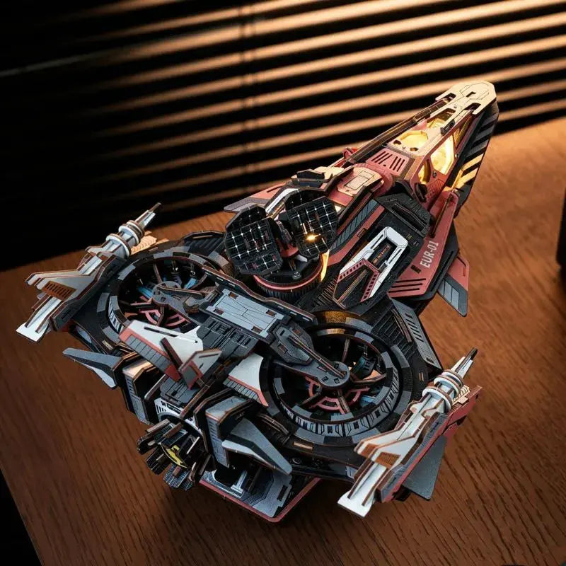 Ugeargeek Explorer 01 Cyberpunk Sci-Fi Spaceship 3D Wooden Puzzle Ugeargeek