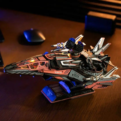 Ugeargeek Explorer 01 Cyberpunk Sci-Fi Spaceship 3D Wooden Puzzle Ugeargeek